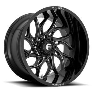 Fuel 1PC D741 RUNNER 20X9 1 6X135/6X5.3 Gloss Black Milled