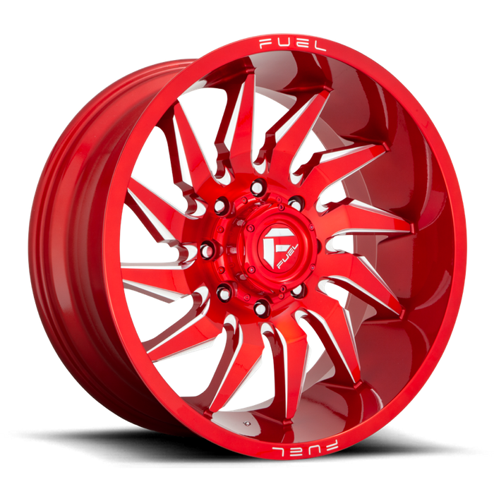 Fuel 1PC D745 SABER 22x10 -18 6x135/6X5.3 Candy Red Milled