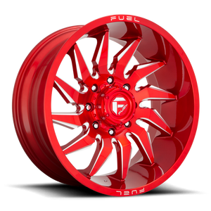 Fuel 1PC D745 SABER 22x10 -18 6x135/6X5.3 Candy Red Milled