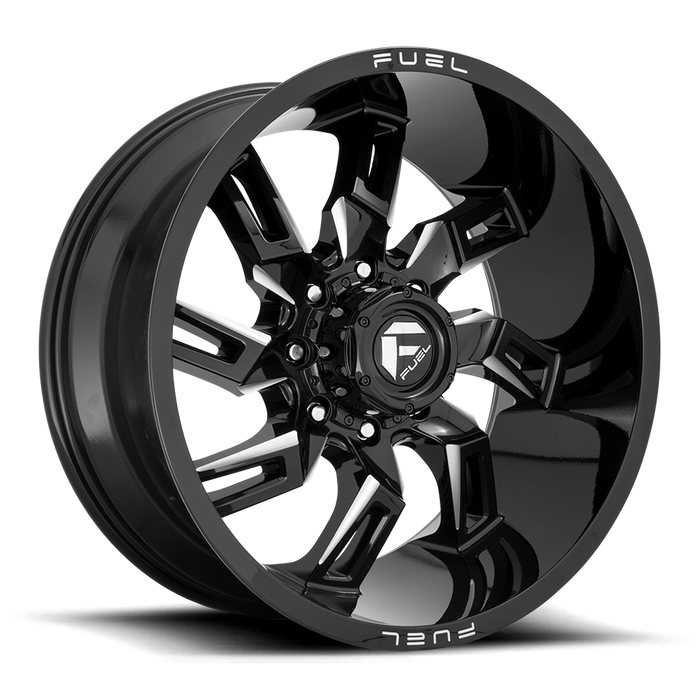 Fuel 1PC D747 LOCKDOWN 22x10 -18 6x135/6X5.3 Gloss Black Milled