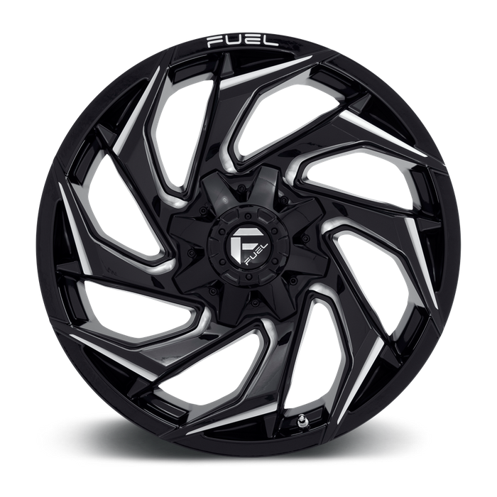 Fuel 1PC D753 REACTION 20X9 20 6X135/6X5.3/6X139.7/6X5.5 Gloss Black Milled