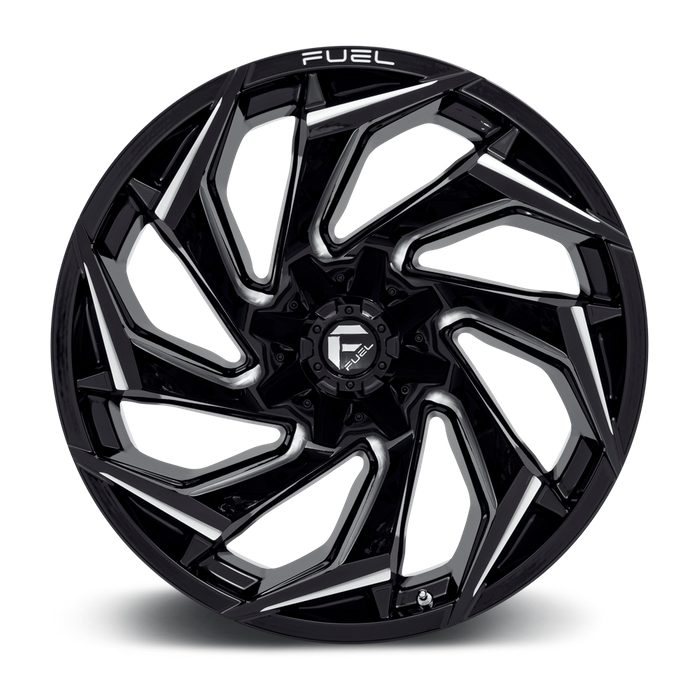 Fuel 1PC D753 REACTION 22X10 -18 6X135/6X5.3/6X139.7/6X5.5 Gloss Black Milled