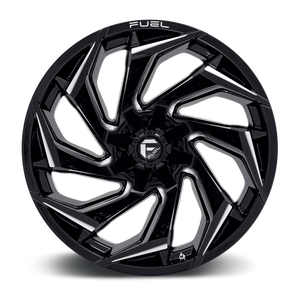 Fuel 1PC D753 REACTION 22X10 -18 6X135/6X5.3/6X139.7/6X5.5 Gloss Black Milled