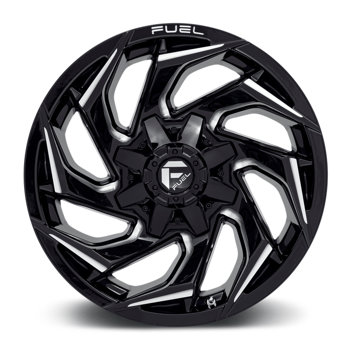 Fuel 1PC D753 REACTION 18X9 1 6X135/6X5.3/6X139.7/6X5.5 Gloss Black Milled