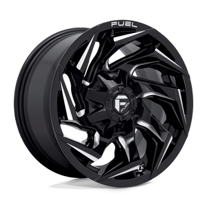 Fuel 1PC D753 REACTION 22X10 -18 6X135/6X5.3/6X139.7/6X5.5 Gloss Black Milled