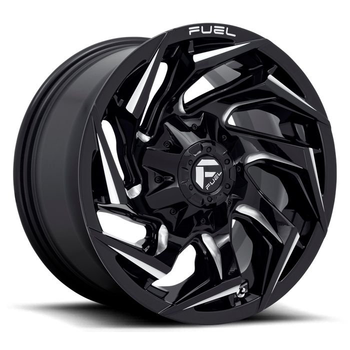 Fuel 1PC D753 REACTION 17X9 -12 6X135/6X5.3/6X139.7/6X5.5 Gloss Black Milled