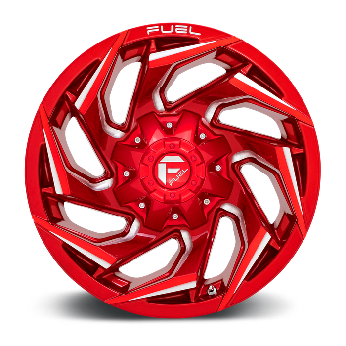 Fuel 1PC D754 REACTION 17X9 -12 6X135/6X5.3/6X139.7/6X5.5 Candy Red Milled