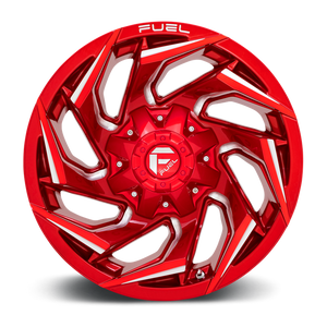 Fuel 1PC D754 REACTION 17X9 -12 6X135/6X5.3/6X139.7/6X5.5 Candy Red Milled