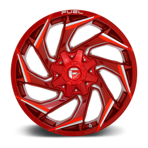 Fuel 1PC D754 REACTION 20X9 20 8X170/8X6.7 Candy Red Milled