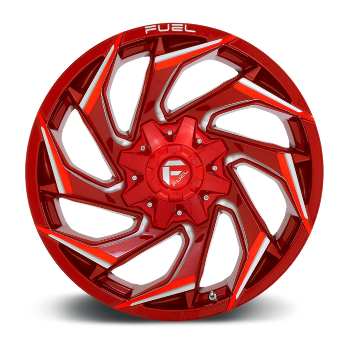 Fuel 1PC D754 REACTION 20X10 -18 6X135/6X5.3/6X139.7/6X5.5 Candy Red Milled