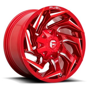 Fuel 1PC D754 REACTION 17X9 -12 6X135/6X5.3/6X139.7/6X5.5 Candy Red Milled