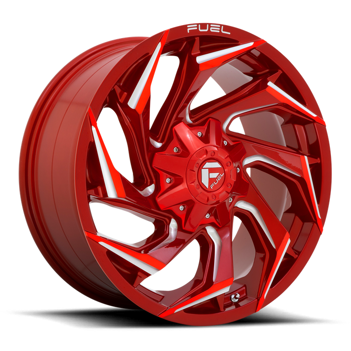 Fuel 1PC D754 REACTION 20X10 -18 6X135/6X5.3/6X139.7/6X5.5 Candy Red Milled