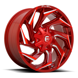 Fuel 1PC D754 REACTION 20X10 -18 6X135/6X5.3/6X139.7/6X5.5 Candy Red Milled