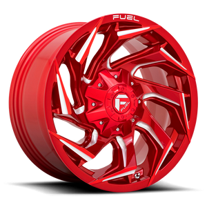 Fuel 1PC D754 REACTION 18X9 -12 6X135/6X5.3/6X139.7/6X5.5 Candy Red Milled