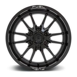 Fuel 1PC D760 CLASH 17X9 -12 6X139.7/6X5.5 Gloss Black