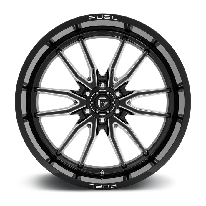 Fuel 1PC D761 CLASH 24X12 -44 6X135/6X5.3 Gloss Black Milled