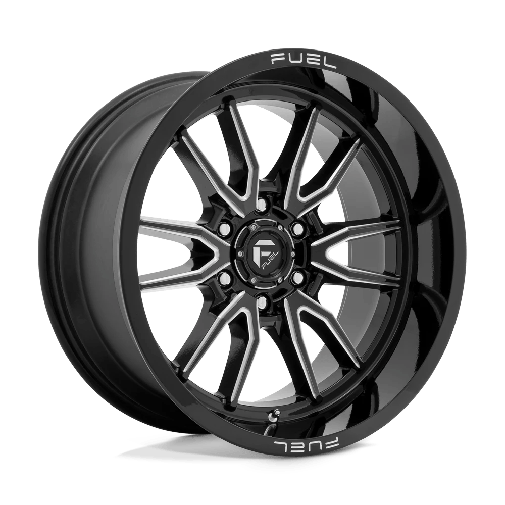 Fuel 1PC D761 CLASH 20X10 -18 6X139.7/6X5.5 Gloss Black Milled