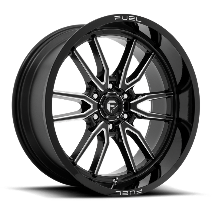 Fuel 1PC D761 CLASH 22X10 -18 6X135/6X5.3 Gloss Black Milled