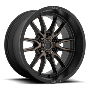 Fuel 1PC D762 CLASH 17X9 -12 6X135/6X5.3 Matte Black Double Dark Tint