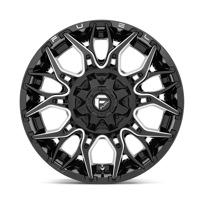 Fuel 1PC D769 TWITCH 22X12 -44 6X135/6X5.3/6X139.7/6X5.5 Glossy Black Milled