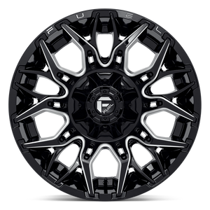 Fuel 1PC D769 TWITCH 20X10 -18 6X135/6X5.3/6X139.7/6X5.5 Glossy Black Milled