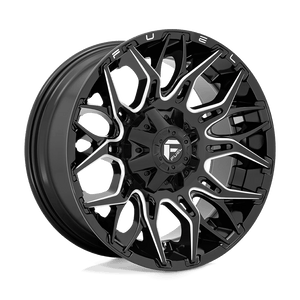 Fuel 1PC D769 TWITCH 22X12 -44 6X135/6X5.3/6X139.7/6X5.5 Glossy Black Milled