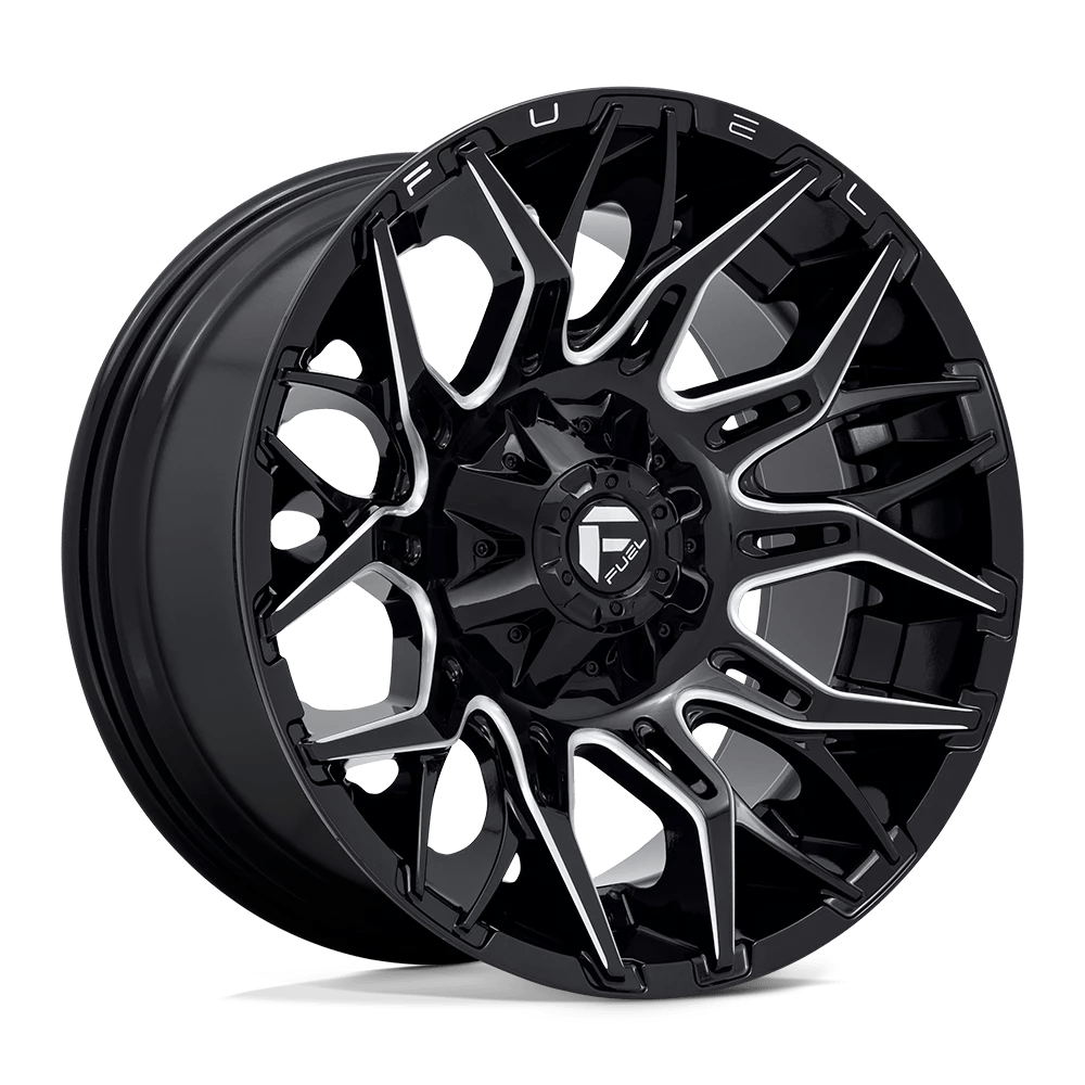 Fuel 1PC D769 TWITCH 20X10 -18 6X135/6X5.3/6X139.7/6X5.5 Glossy Black Milled