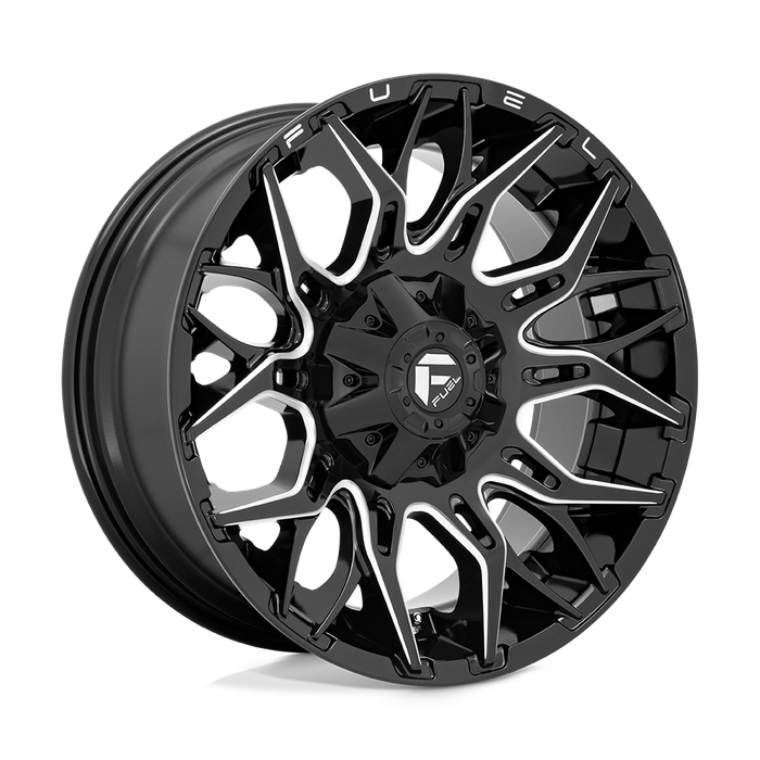 Fuel 1PC D769 TWITCH 22X12 -44 6X135/6X5.3/6X139.7/6X5.5 Glossy Black Milled