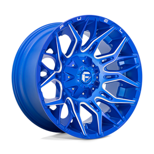 Fuel 1PC D770 TWITCH 22X12 -44 6X135/6X5.3/6X139.7/6X5.5 Anodized Blue Milled