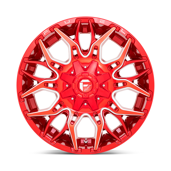 Fuel 1PC D771 TWITCH 22X12 -44 6X135/6X5.3/6X139.7/6X5.5 Candy Red Milled