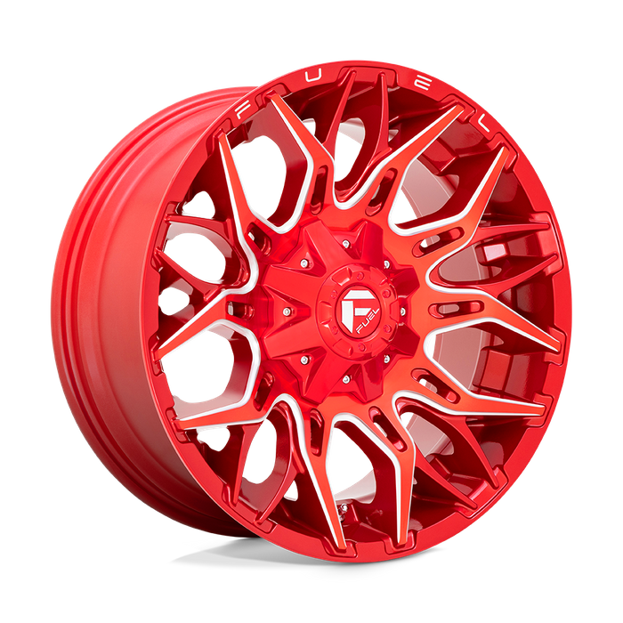 Fuel 1PC D771 TWITCH 20X10 -18 6X135/6X5.3/6X139.7/6X5.5 Candy Red Milled