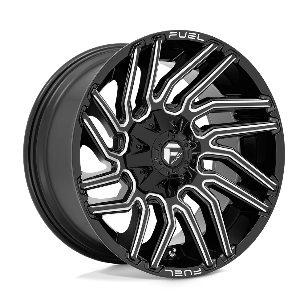 Fuel 1PC D773 TYPHOON 20X10 -18 6X135/6X139.7 GLOSS BLACK MILLED