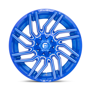 Fuel 1PC D774 TYPHOON 22X12 -44 6X135/6X5.3/6X139.7/6X5.5 Anodized Blue Milled