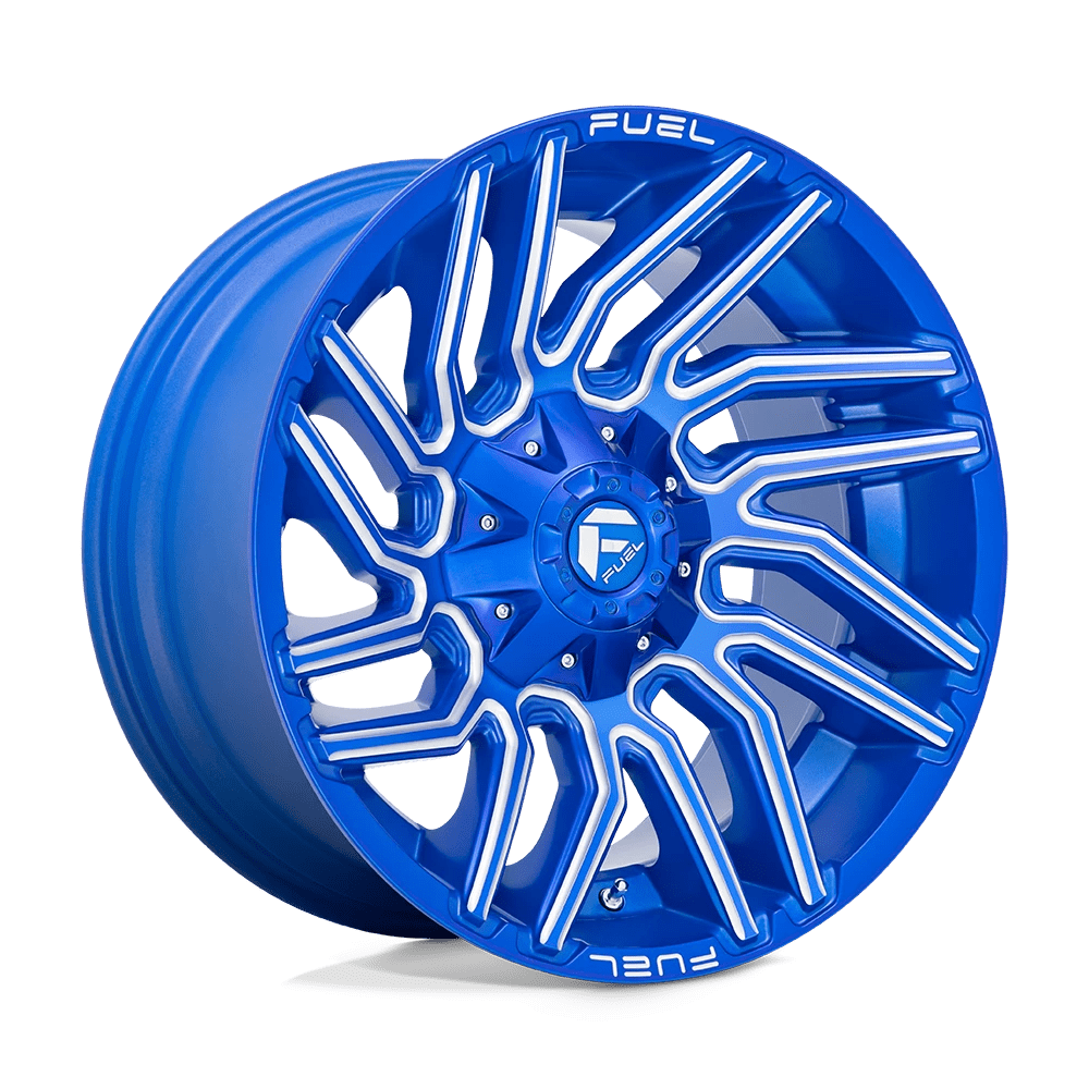 Fuel 1PC D774 TYPHOON 20X10 -18 6X135/6X5.3/6X139.7/6X5.5 Anodized Blue Milled