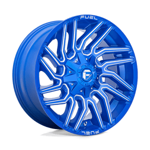 Fuel 1PC D774 TYPHOON 22X12 -44 6X135/6X5.3/6X139.7/6X5.5 Anodized Blue Milled