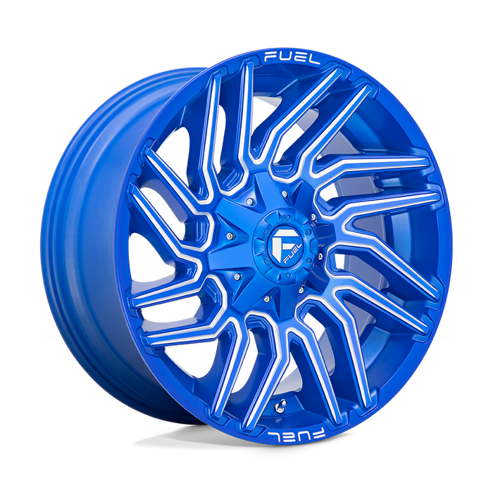 Fuel 1PC D774 TYPHOON 20X9 1 8X180/8X7.1 Anodized Blue Milled