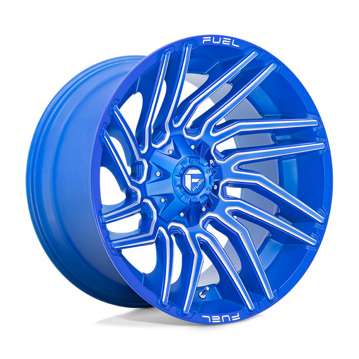 Fuel 1PC D774 TYPHOON 22X12 -44 6X135/6X5.3/6X139.7/6X5.5 Anodized Blue Milled