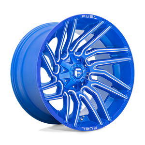 Fuel 1PC D774 TYPHOON 22X12 -44 6X135/6X5.3/6X139.7/6X5.5 Anodized Blue Milled