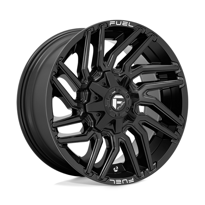 Fuel 1PC D776 TYPHOON 22X12 -44 6X135/6X5.3/6X139.7/6X5.5 Gloss Black