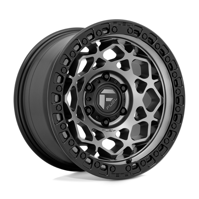 Fuel 1PC D784 UNIT 17X9 -12 6X135/6X5.3 Gunmetal With Matte Black Ring