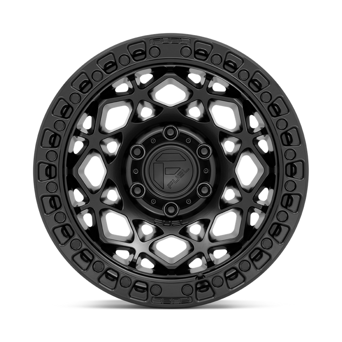 Fuel 1PC D786 UNIT 17X9 -12 6X135/6X5.3 Matte Black With Matte Black Ring