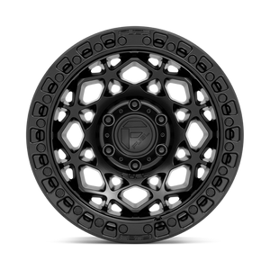 Fuel 1PC D786 UNIT 17X9 -12 6X139.7/6X5.5 Matte Black With Matte Black Ring