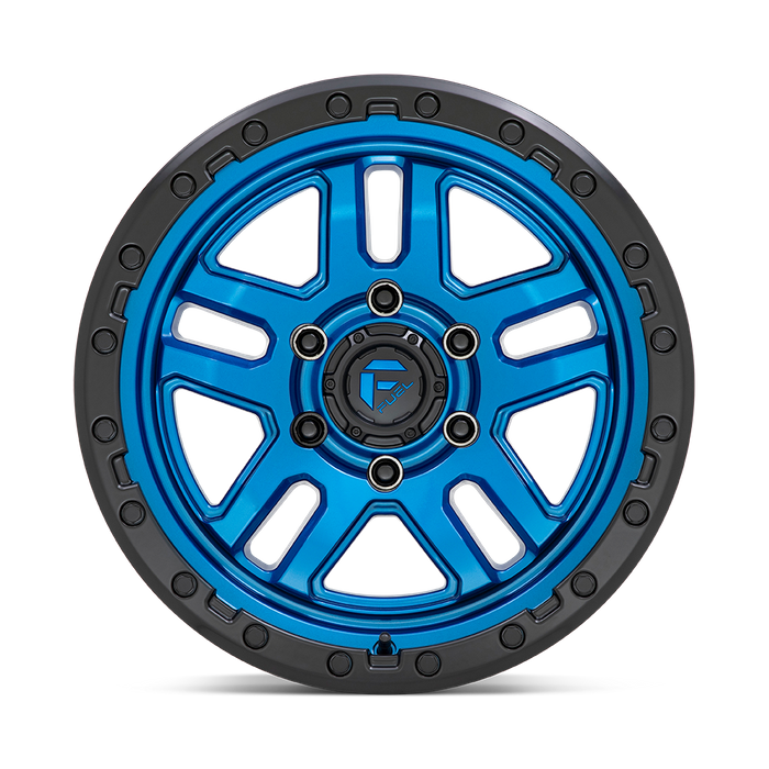 Fuel 1PC D790 AMMO 20X10 -18 6X135/6X5.3 Blue With Black Lip