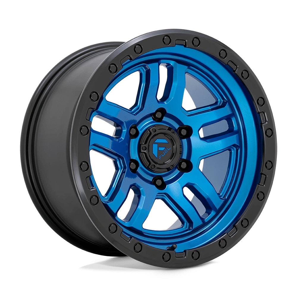 Fuel 1PC D790 AMMO 20X10 -18 6X135/6X5.3 Blue With Black Lip