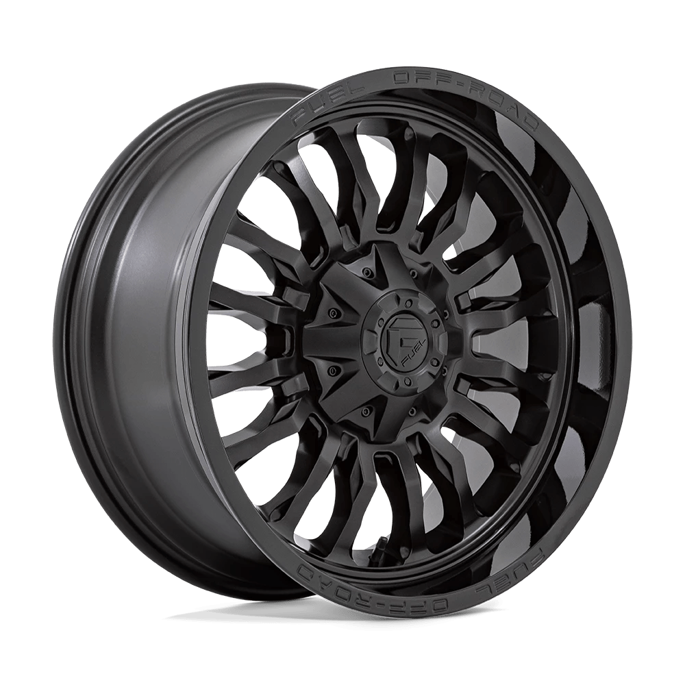 Fuel 1PC D796 ARC 20X9 1 6X135/6X139.7 MATTE BLACK WITH GLOSS BLACK LIP