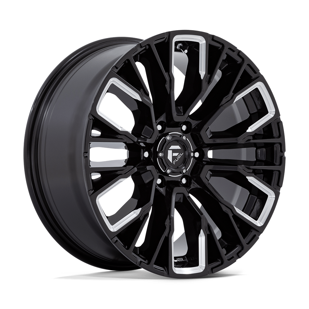 FUEL 1PC D849 REBAR 20X9 20 6X135 GLOSS BLACK MILLED