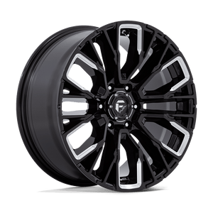 FUEL 1PC D849 REBAR 20X9 20 6X135 GLOSS BLACK MILLED