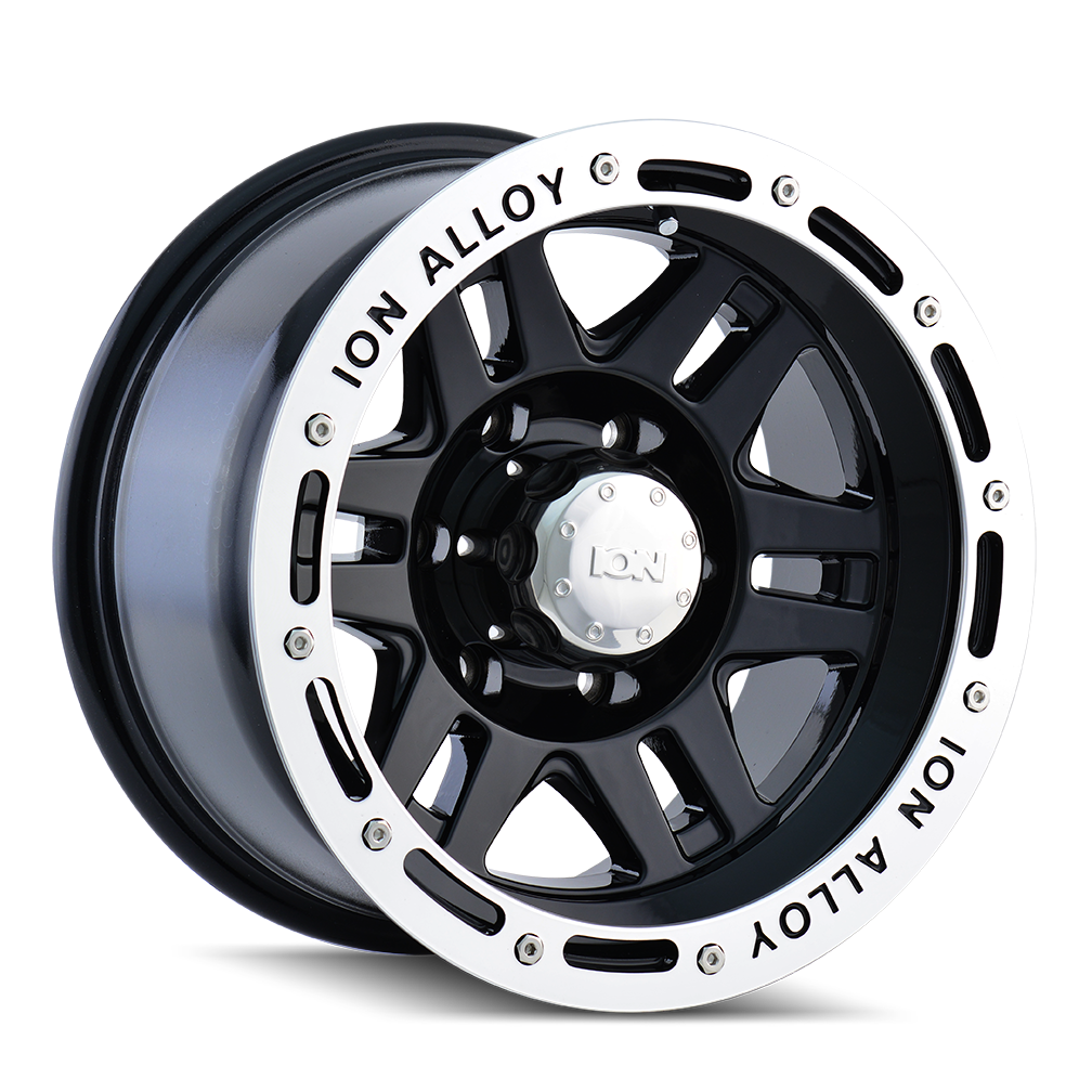 ION 133 17X9 -8 6x139.7 BLACK/MACHINED