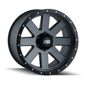 ION 134 20X10 -19 5x127 MATTE GUNMETAL/BLACK BEADLOCK