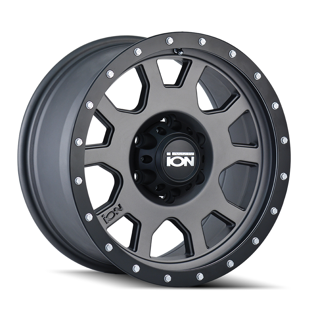 ION 135 18X9 0 6x139.7 MATTE GUNMETAL/BLACK BEADLOCK